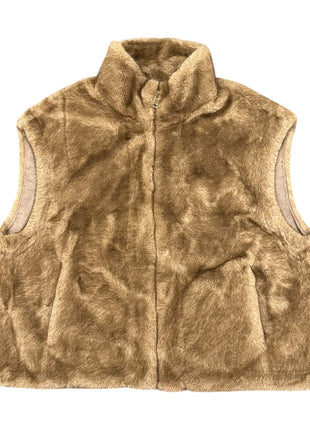 Mouwloos jasje in kunstbont h.taupe Kleding Blazers & vestjes