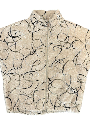 Mouwloos jasje scribble embroidery Ecru / TU Kleding Blazers & vestjes