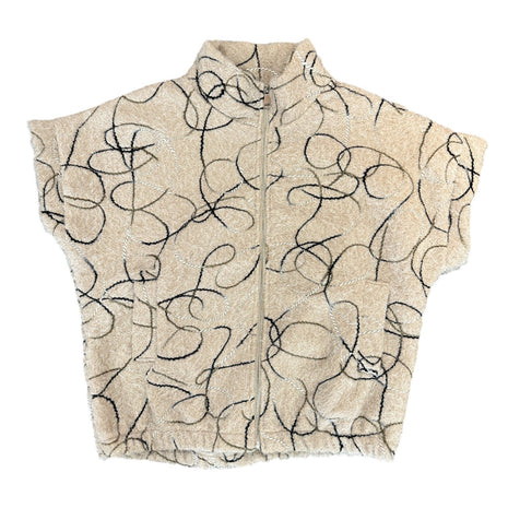 Mouwloos jasje scribble embroidery Ecru / TU Kleding Blazers & vestjes
