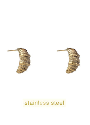 Oorbellen - Croissant Drop - 14K