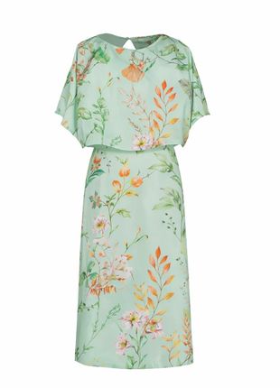 Jurk - Kateprint A607- (light green) by Amelie & Amelie