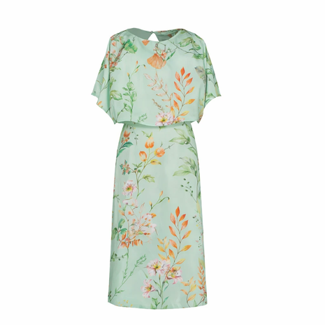 Jurk - Kateprint A607- (light green) by Amelie & Amelie