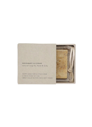 Natuurlijk zeepje | hand & body | rosemary + cedar - Cadeau’s & Lifestyle - Bad & Bed - Verzorging