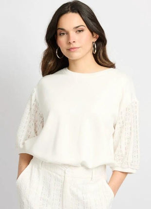 Sweatshirt met kant - Winnie by C&S
