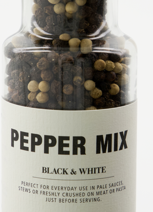 Kruidenmolen  - Pepermix, zwart & wit, 160 g - Lou Lou