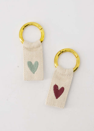 Ansichtkaart sleutelhangers - wit/rood/grijsblauw