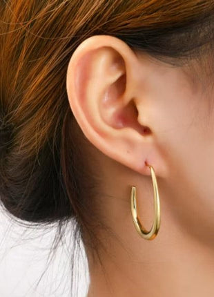Elegant Hoop -14K - Juwelen & mooimakers - Oorringen