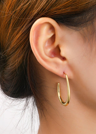 Oorbel - Elegant Hoop -14K - goud - Modeaccessoires - Juwelen - Oorbellen