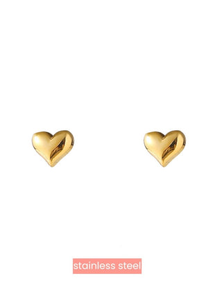 Oorbel - Full Heart Stud - 14K - gold - Modeaccessoires - Juwelen - Oorbellen