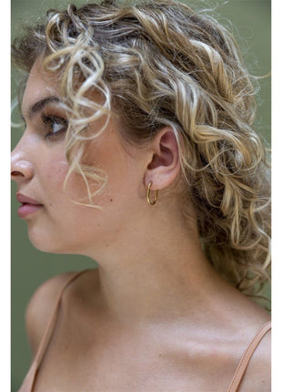 14K - Oval Hoop - Juwelen & mooimakers - Oorringen
