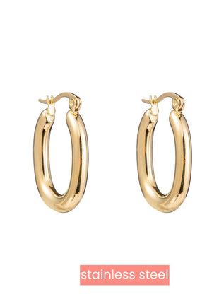 Oorbel - Big Hoops - 14K - gold - Modeaccessoires - Juwelen - Oorbellen