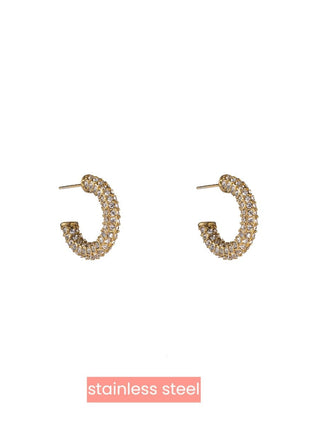 Bling Ring - 14K + crystal - Juwelen & mooimakers - Oorringen
