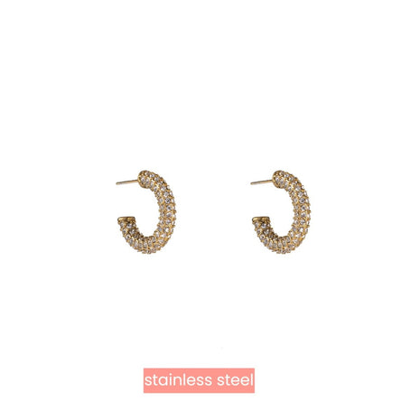 Bling Ring - 14K + crystal - Juwelen & mooimakers - Oorringen