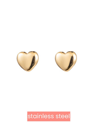 Oorbel - Full Heart Stud - 14K - gold - Modeaccessoires - Juwelen - Oorbellen