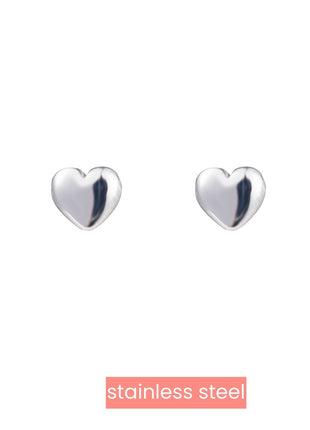 Oorbel - Full Heart Stud - RH - Silver - Juwelen & mooimakers