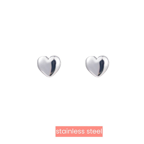 Oorbel - Full Heart Stud - RH - Silver - Juwelen & mooimakers