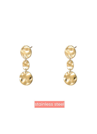 Long Round Stud - 14K - Juwelen & mooimakers - Oorringen