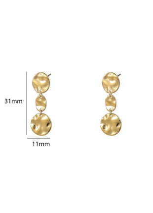 Long Round Stud - 14K - Juwelen & mooimakers - Oorringen