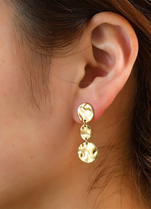Long Round Stud - 14K - Juwelen & mooimakers - Oorringen