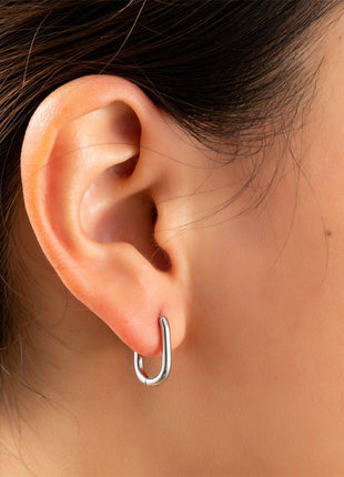 Oval Hoop - 2x10x15 mm - RH - Silver - Juwelen & mooimakers
