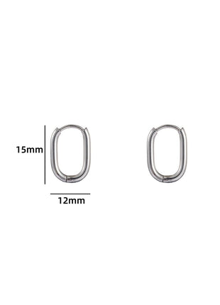 Oval Hoop - 2x10x15 mm - RH - Silver - Juwelen & mooimakers