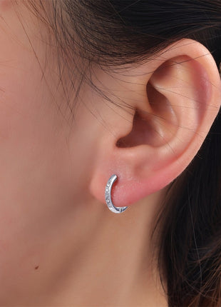 Oorbel - Sprakle Hoop - 12 mm - RH - silver - Modeaccessoires - Juwelen - Oorbellen