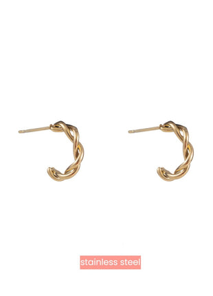 Twirled Creole - 14K - Juwelen & mooimakers - Oorringen