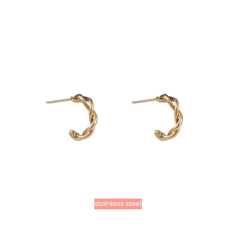 Twirled Creole - 14K - Juwelen & mooimakers - Oorringen