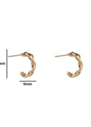 Twirled Creole - 14K - Juwelen & mooimakers - Oorringen