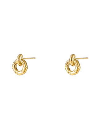Open Round Stud - 14K - goudkleurig - Modeaccessoires - Juwelen - Oorbellen