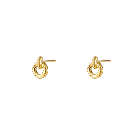 Open Round Stud - 14K - goudkleurig - Modeaccessoires - Juwelen - Oorbellen