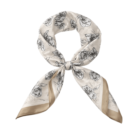 Sjaaltje - Flowers - S505-1 - Beige by Day & Eve