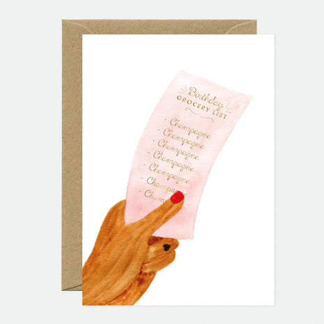 Wenskaart - Birthday List