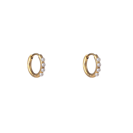 Pearl Hoop - 10 mm - 14K - goud - Modeaccessoires - Juwelen - Oorbellen