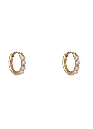 Pearl Hoop - 10 mm - 14K - goud - Modeaccessoires - Juwelen - Oorbellen