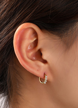 Pearl Hoop - 10 mm - 14K - goud - Modeaccessoires - Juwelen - Oorbellen