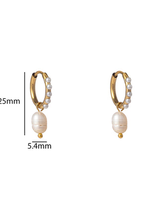 Pearly Pearl Hoop - 14K - Modeaccessoires - Juwelen - Oorbellen