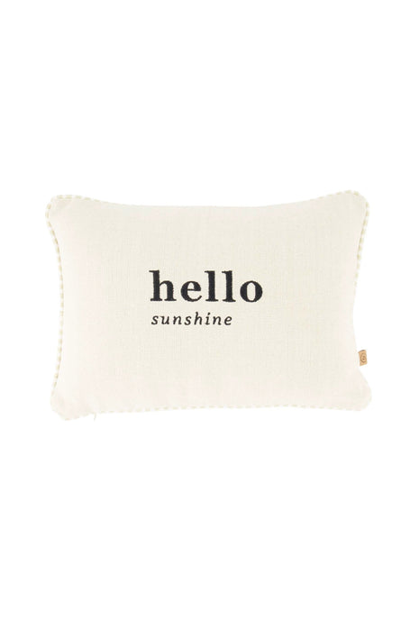 Kussen hello sunshine gekleurde bies 35x25cm - off white by Zusss