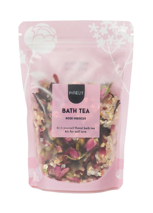 Pineut Bath Tea | pouchbag | Rose Hibiscus - Cadeau’s & Lifestyle - Bad & Bed - Verzorging