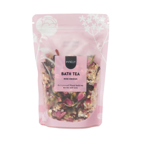 Pineut Bath Tea | pouchbag | Rose Hibiscus - Cadeau’s & Lifestyle - Bad & Bed - Verzorging