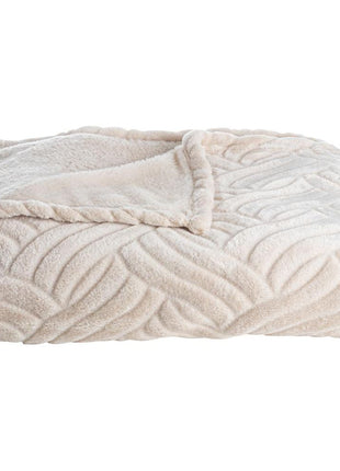 Plaid - gerecycled Poly - 130x170 - beige - Lifestyle - Wonen - Kussens & Plaids