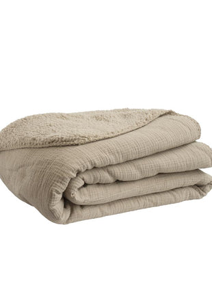 Plaid - Phileine - Taupe - Lifestyle - Wonen - Kussens & Plaids