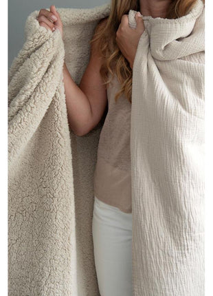 Plaid - Phileine - zandkleurig (beige) - Lifestyle - Wonen - Kussens & Plaids