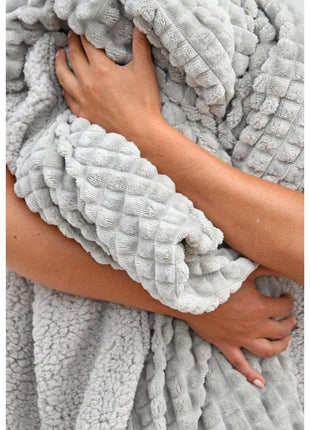 Plaid - Puk - lichtgrijs - Lifestyle - Wonen - Kussens & Plaids