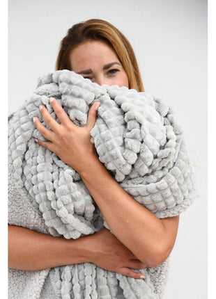 Plaid - Puk - lichtgrijs - Lifestyle - Wonen - Kussens & Plaids