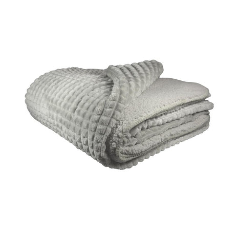 Plaid - Puk - lichtgrijs - Lifestyle - Wonen - Kussens & Plaids