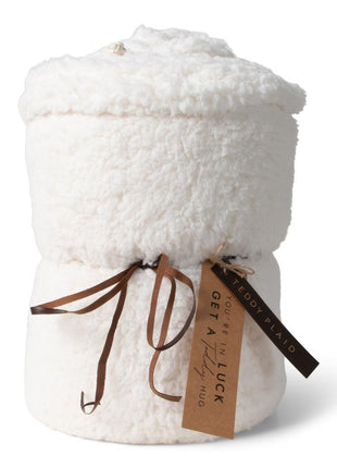 Plaid - Teddy - wit - Lifestyle - Wonen - Kussens & Plaids