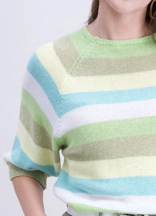 Trui - 842184 – Lime kaki aqua by Signe Nature