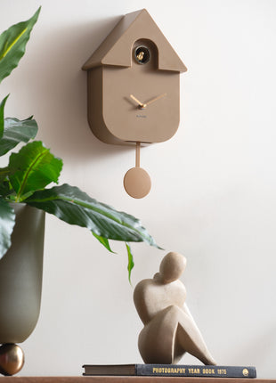 Wall Clock Modern Cuckoo (Oro) - Goud - Lou Lou