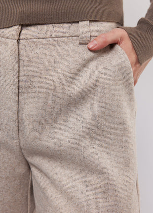 Portia pants - 25WQH12 - Dark Chocolate - Kleding - Broeken